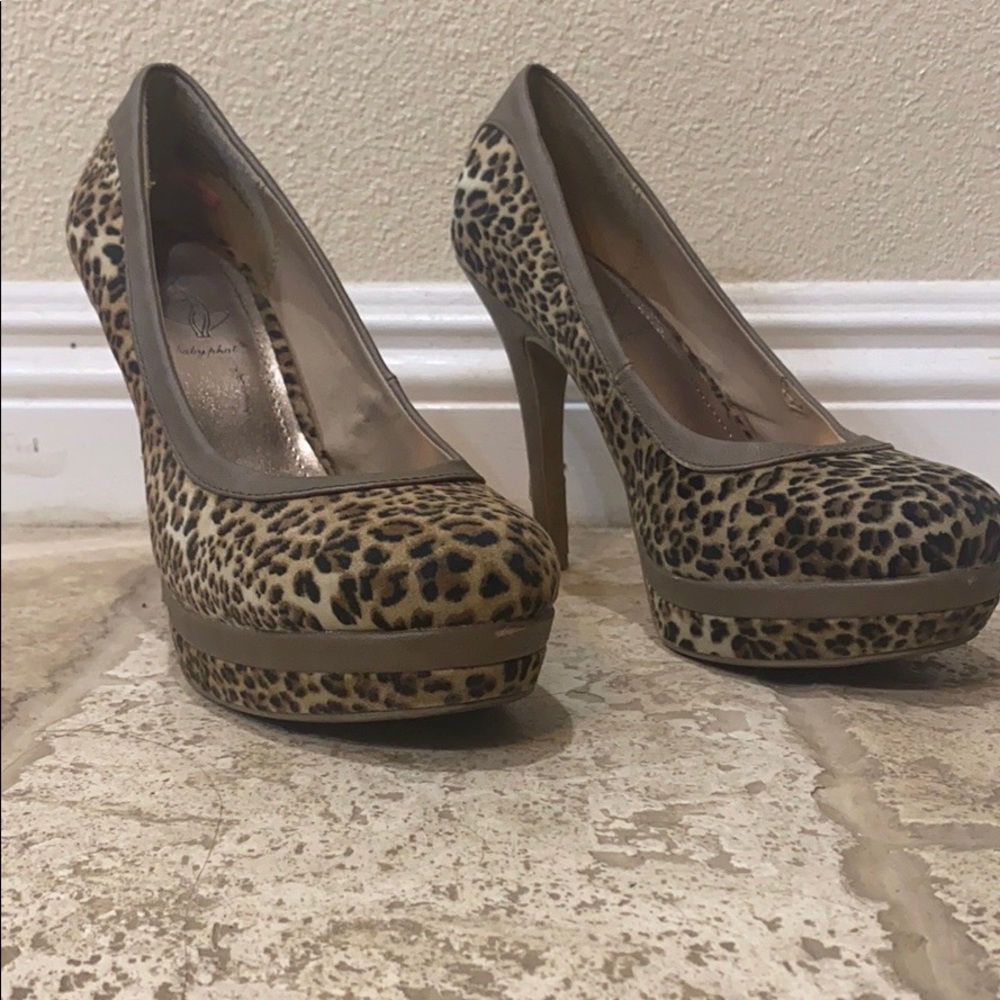 Animal print heels